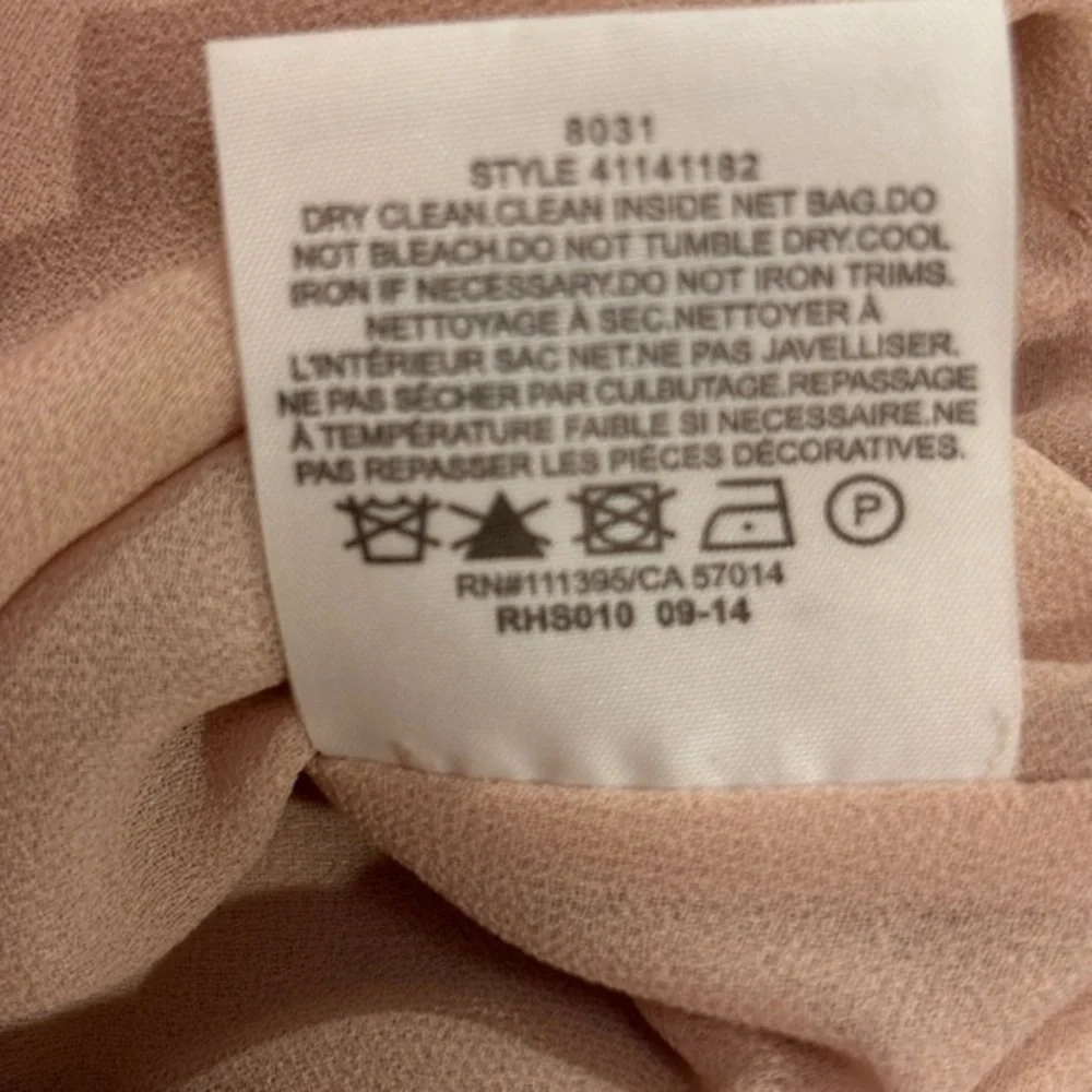 Tory Burch Women’s Dusty Rose Silk Gem Embellished Tunic Blouse Shirt‎ Size 2